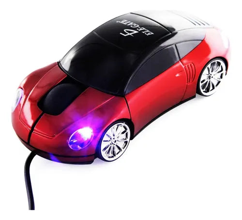 Mouse Coche Ratón Óptico Alámbrico Usb Pc Laptop
