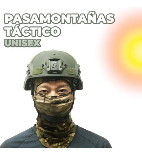 Pasamontañas Militar Camuflajeado Para Exteriores