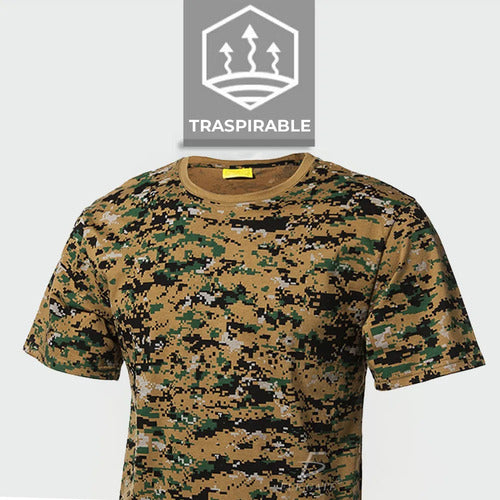 Camisa Táctica De Camuflaje Para Hombre