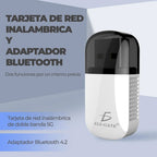 Mini adaptador USB WiFi y Bluetooth 2 en 1