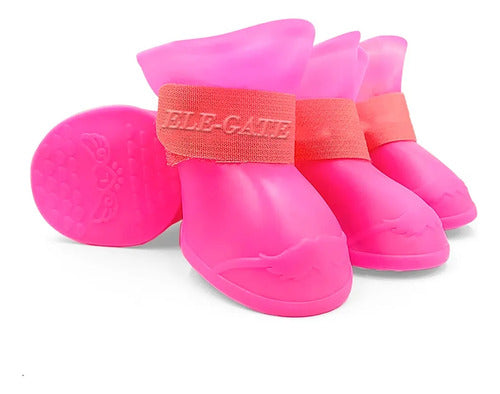Botas De Lluvia Para Mascotas Zapatos De Pvc Para