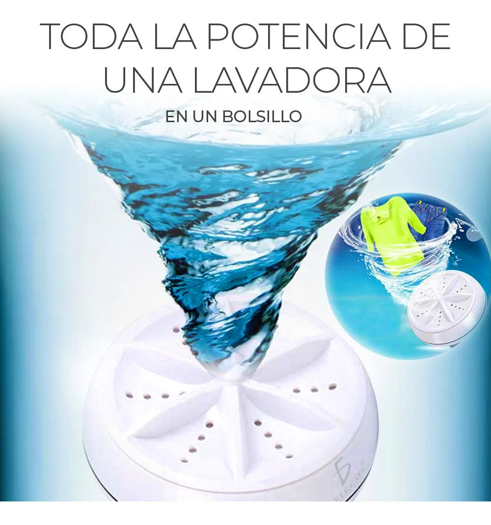 Mini lavadora ultrasónica portátil USB agua