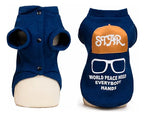 Chaqueta De Invierno Para Mascotas Abrigo Cálido Y Cómodo Azul