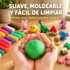 Plastilina De Harina De Trigo 24 Colores Para Niños