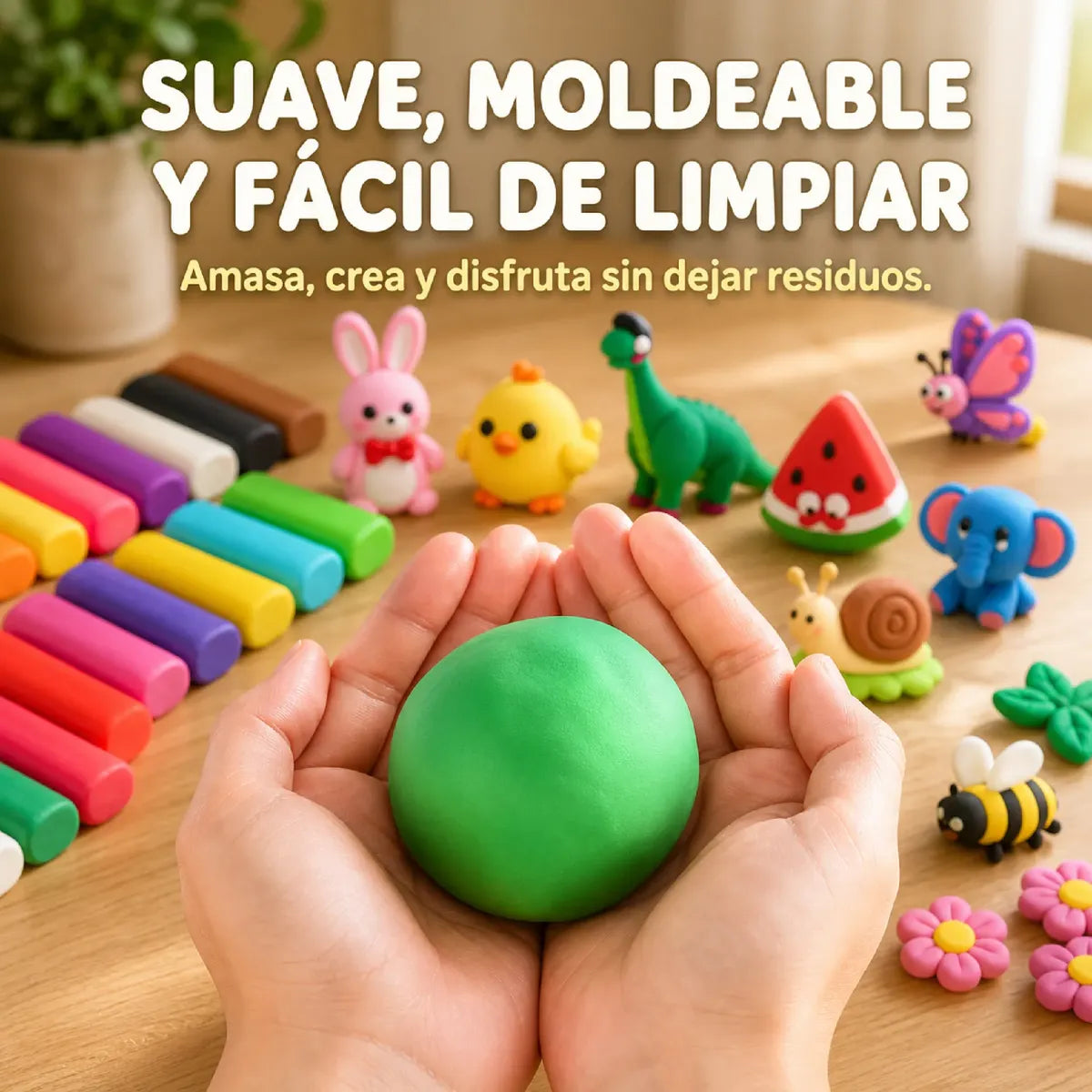 Plastilina De Harina De Trigo 24 Colores Para Niños