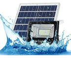Reflector Led 25w C/ Panel Solar-control Luz Blanca Exterior