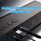 Bocina Bluetooth recargable barra de luces LED rgbw