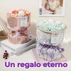 Ramo de rosas eternas con aroma y colores degradados