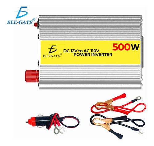 Inversor Voltaje Con Cargador Ups Volta 12vdc 110vac 500w