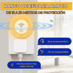 Repelente ultrasónico de insectos con luz de noche