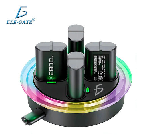 Cargador De 4 Pilas Para Xbox Con 4 Pilas De 2800mah