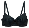 Brasier con diseño de lunares con efecto push up negro M