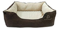 Cama rectangular para mascotas 80 x 70 cm café