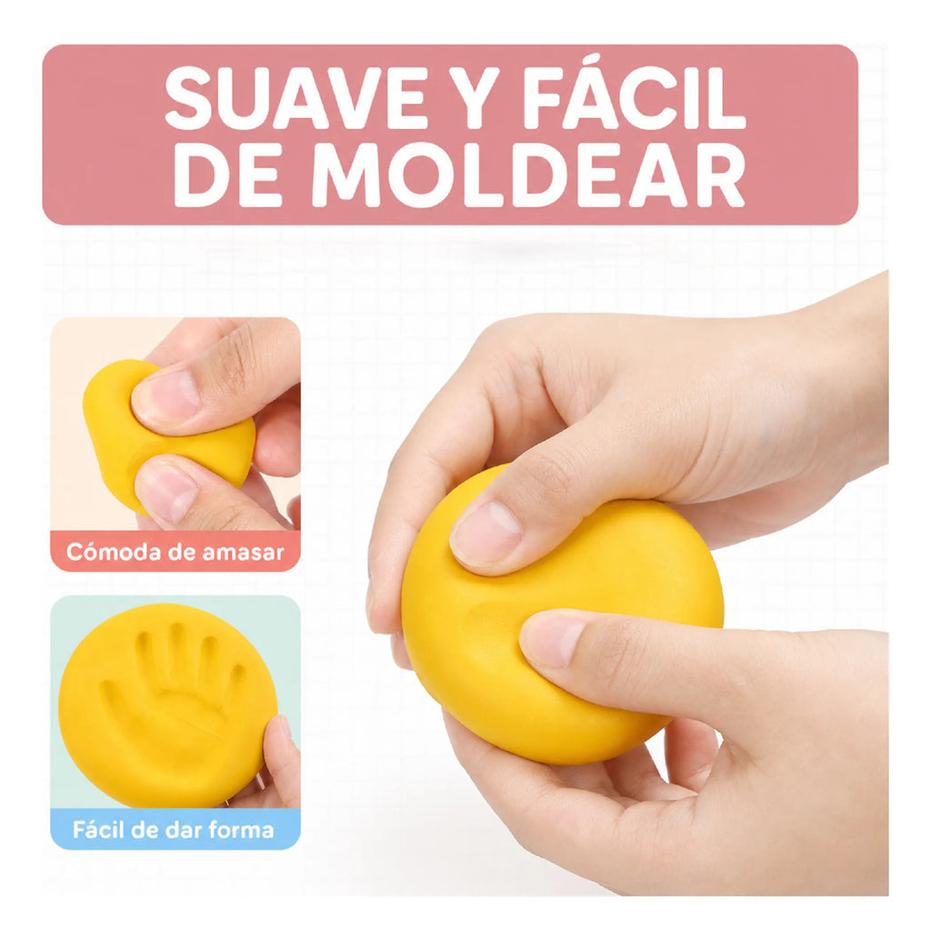 Set De Plastilina Infantil Con Moldes Y Vaporera De Juguete