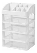 Organizador de escritorio con 4 cajones y compartimentos