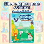 Libro mágico infantil para colorear alfabeto divertido