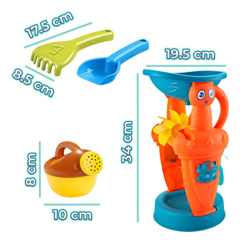 Molino De Arena Grande - Set De Juguetes De Playa Para Niños