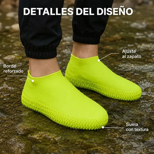 Cubrezapatos De Silicona Talla M Impermeables Y Blanco 25