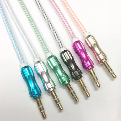 Cable Auxiliar Audio 3.5 Metalico 3 Metros