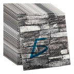 Paneles Xpe Autoadhesivos 10 Pzs Piedra Gris Oscuro 35 X