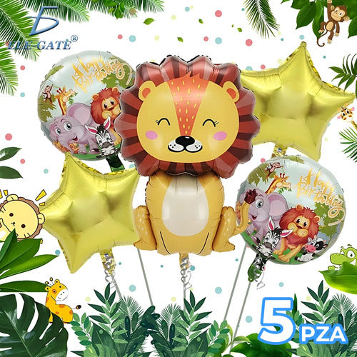 Kit De Decoración De Globos Para Fiesta Infantil Selva