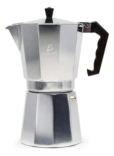 Cafetera Italiana Manual Plateada 500ml