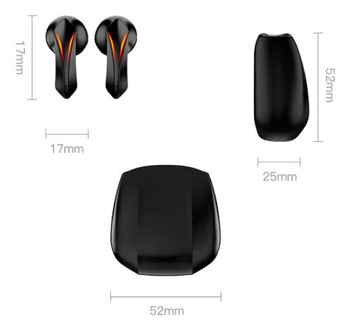 Audífonos Abejorro In-ear Gamer Inalámbricos Bluetooth M5 Negro