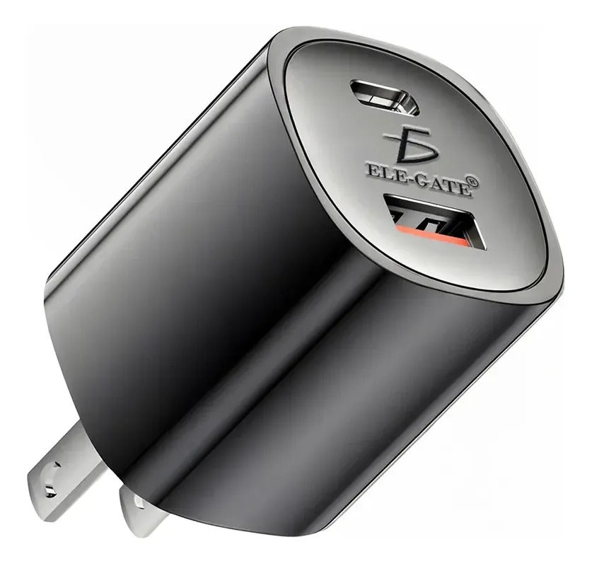 Cargador Dos En Uno Usb-a Y Usb-c Carga Rápida 5v