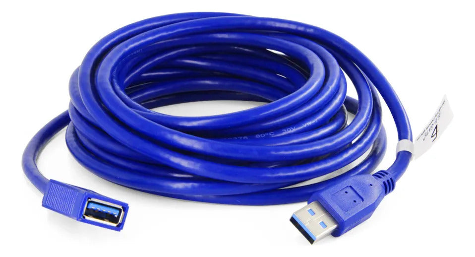 Cable extensión USB 3.0 macho a hembra 5 metros high speed
