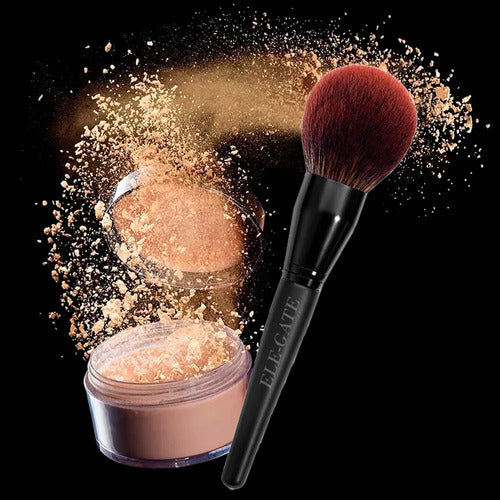 Set De Brochas De Maquillaje Profesional 24 Piezas Amarillo