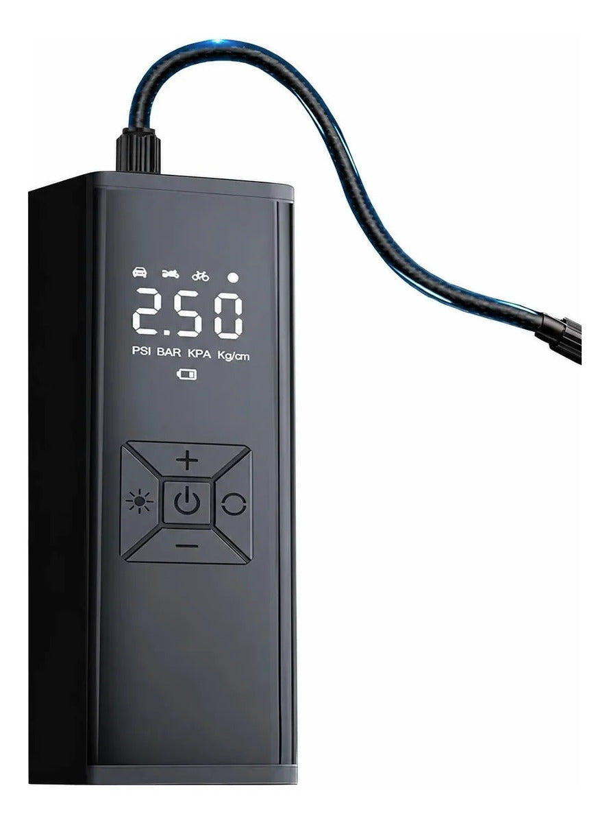 Bomba De Aire Con Batería Eléctrica Luz Y Pantalla Lcd Para