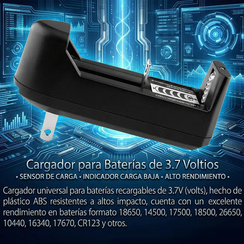 Cargador Universal Pila Bateria 18650 17670 14500 10440