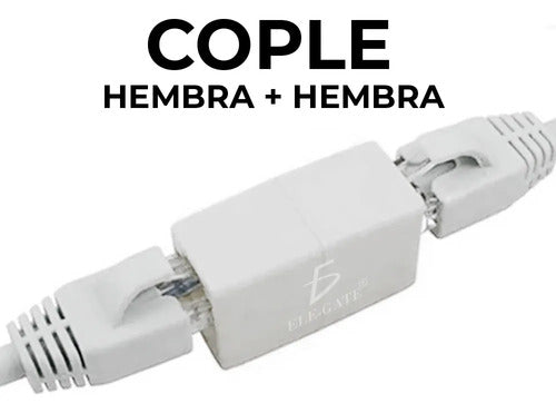 Cople Modular Intellinet Rj45 Utp Cat5e Hembra Hembra