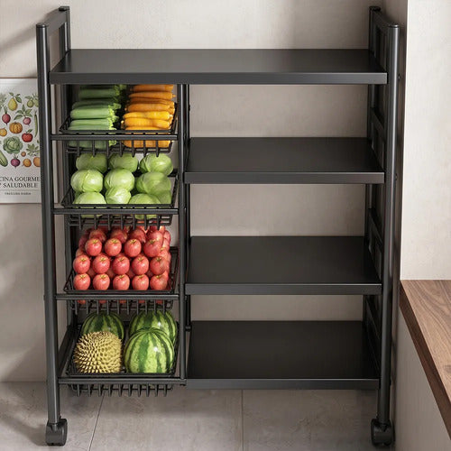 Estantería Organizadora De Cocina De 4 Niveles Con