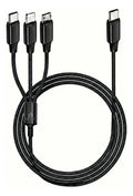 Cable dp carga rapida tipo C micro V8 para iPhone Lightning