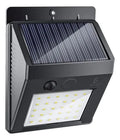Lámpara solar LED exterior con sensor de luz para jardín