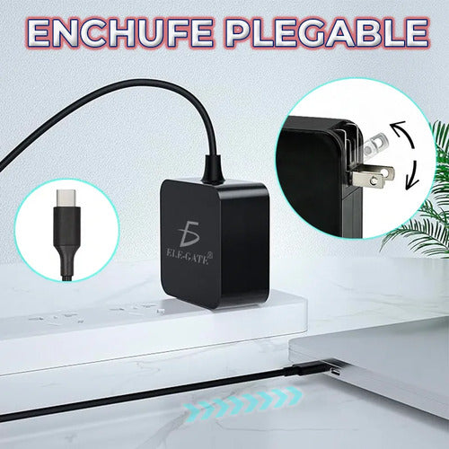 Adaptador Universal 65 W Tipo C Cuadrado
