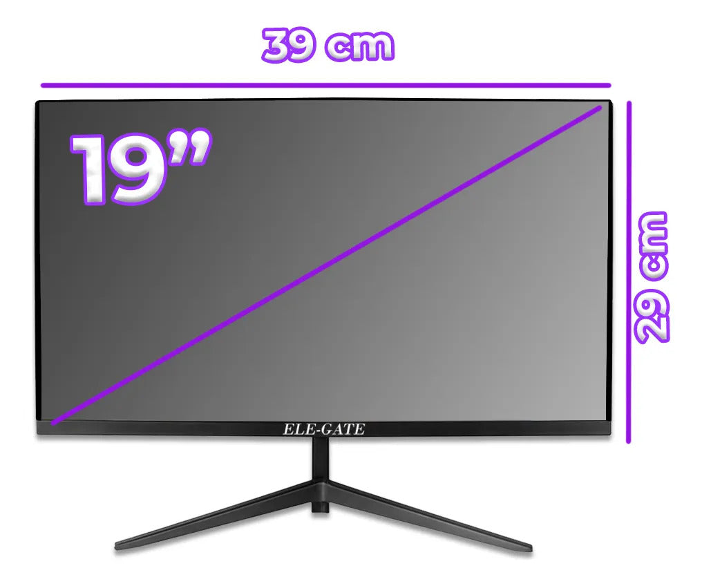 Monitor Gamer 19 Pulgadas 60hz Hd 1600 900 Vga