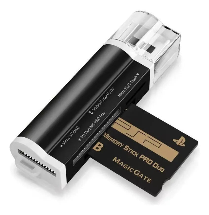 Lector De Tarjetas Multifunción Usb 2.0 All In One Carcasa