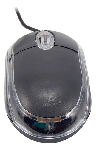 Mouse Usb Alámbrico Con Luz Para Pc Laptop Y Mac