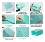 Kit De 6 Piezas Cajas Organizadoras De Zapatos Apilables Blanco