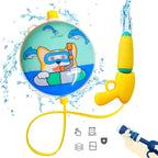 Pistola De Agua Mochila 600ml Redonda Diseño De Perro