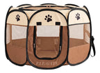 Corral Plegable Para Perros Y Gatos 91 X 58 Cm Con Malla