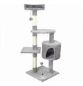 Torre rascador para gato de 1.10 m con 4 niveles y casita