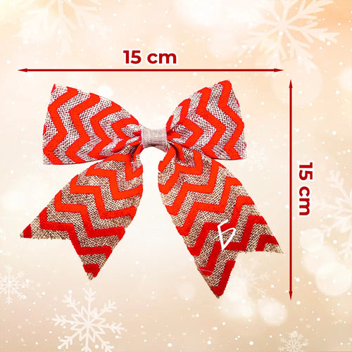 Paquete De 2 Moños De Navidad Decorativos