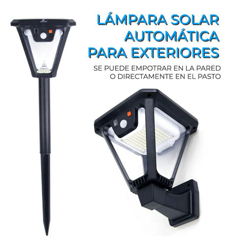 Lámpara Solar Automática Para Exteriores