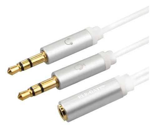 Adaptador Auxiliar 3.5 Headset Diadema Celular Audifono Pc