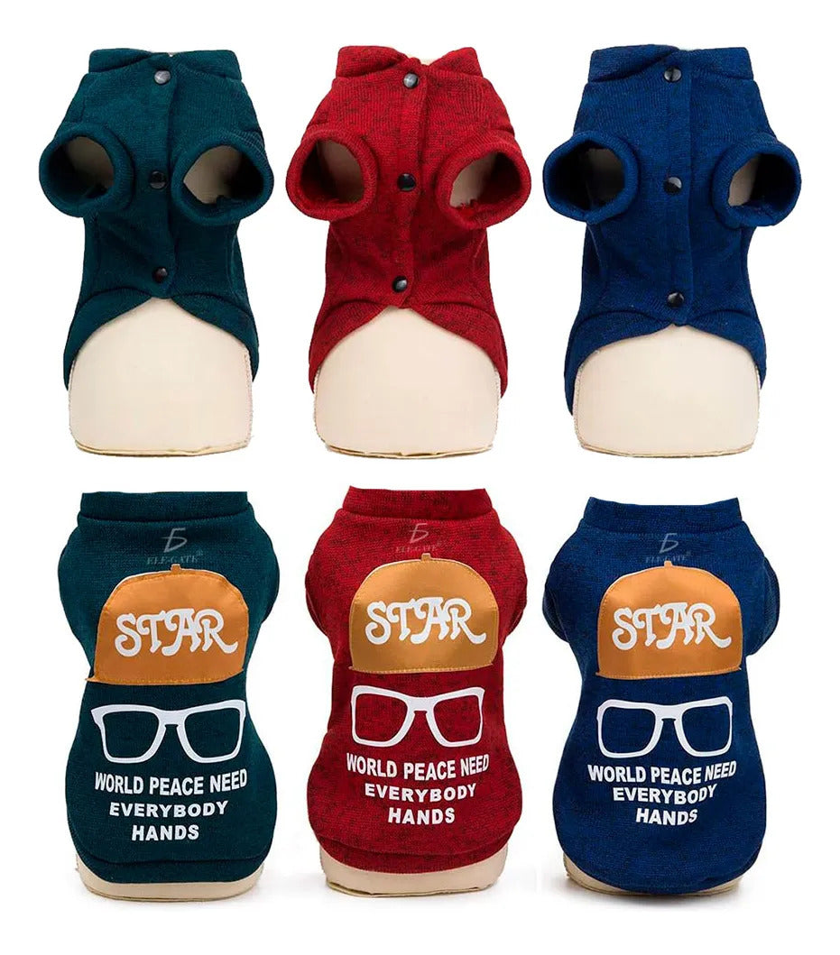 Chaqueta De Invierno Para Mascotas Abrigo Cálido Y Cómodo Verde