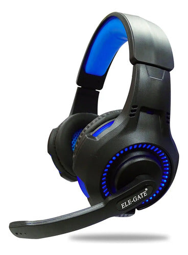 Audifonos Diadema Gamer Para Ps4 Xbox360 One Jack 3.5mm Pc Azul