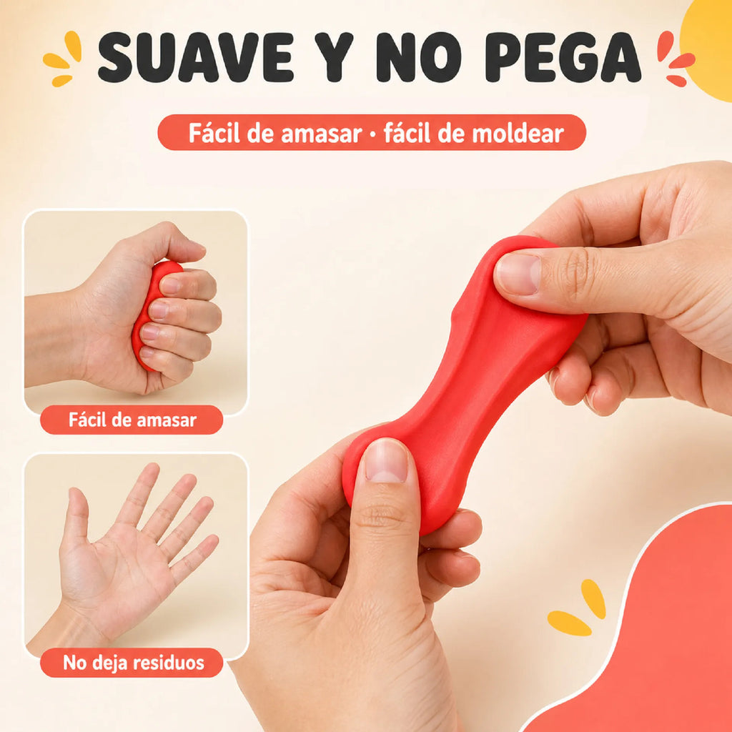 Kit De Plastilina Infantil Con Moldes De Frutas Y Verduras